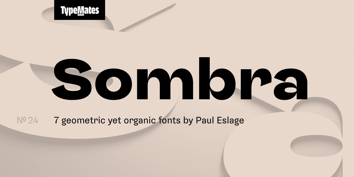 Пример шрифта Sombra